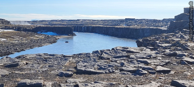Ved Dettifoss vandfaldet