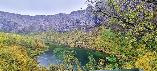 Asbyrgi kløft i Vatnajökull Nationalpark