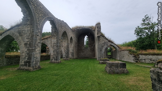 Alvastra klosterruin, cistercienserkloster nær Vättern-søen i Östergötland, Sverige.
