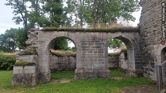 Alvastra klosterruin, cistercienserkloster nær Vättern-søen i Östergötland, Sverige.